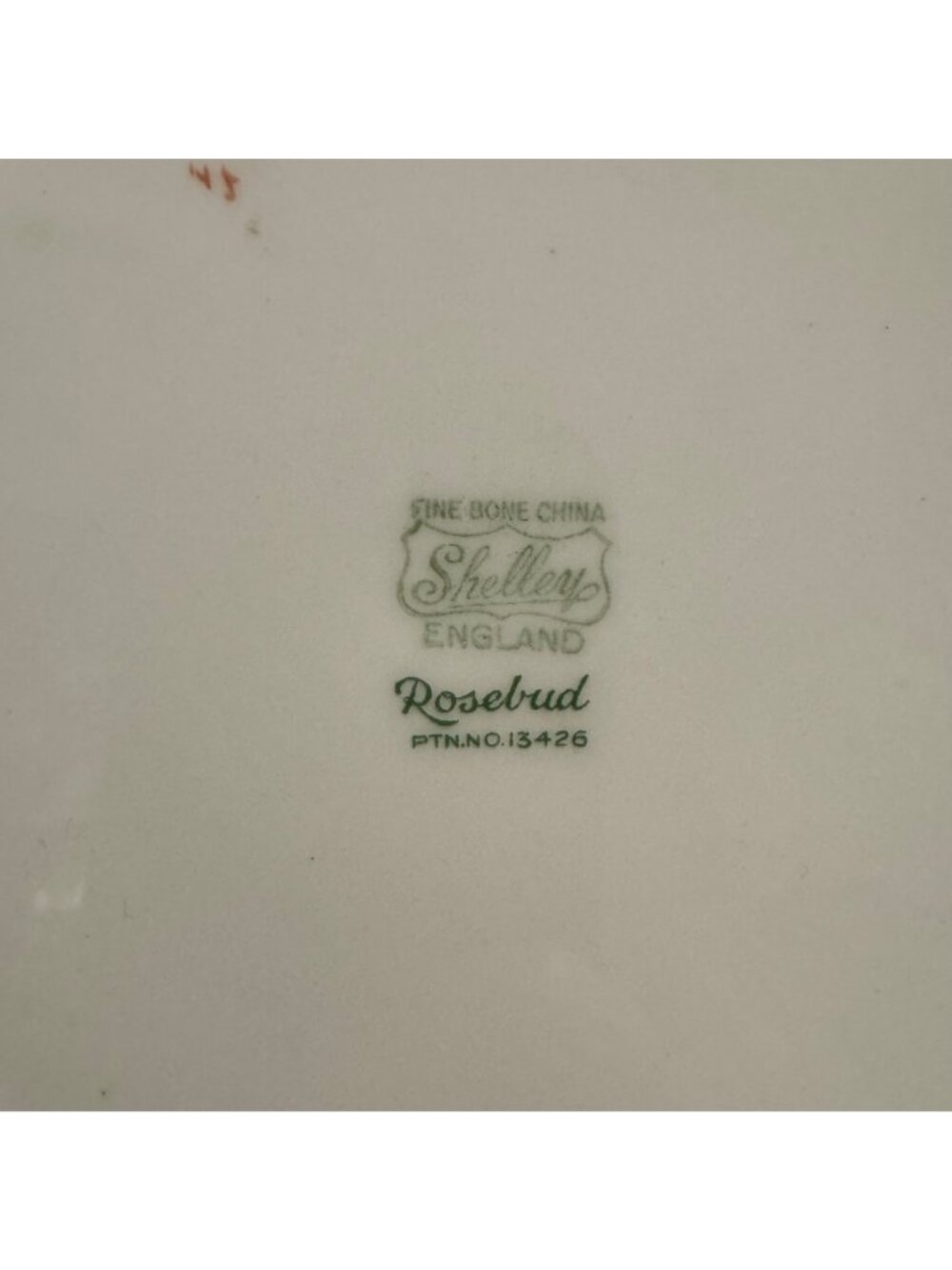 Shelley Bone China Pink Rosebud Pattern Luncheon Plate 13426 England Vtg Floral - Picture 2 of 12